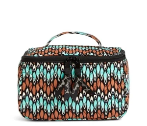 VERA BRADLEY Travel Cosmetic Make Up Case in SIERRA STREAM - Picture 1 of 2