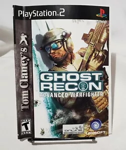 Ghost Recon Advanced Warfighter Liner Art Only PS2 Sony PlayStation - Picture 1 of 4