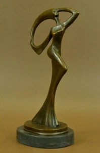 MILO ESCULTURA DE BRONCE FIRMADA CUBISMO NIÑA DESNUDA ABSTRACTA ARTE MODERNO ESTATUA FIGURA - Imagen 1 de 12