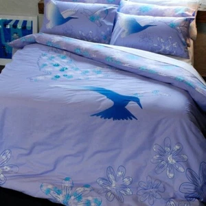 Rookie Paradise QUEEN Bed Quilt Cover Set. Bird. Embroidered trim outlines - Picture 1 of 6