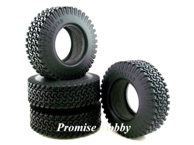 98mm  OD Tire Tyre for 1.9 Wheel Rim 1/10 Axial SCX10 RC4WD RC Crawler Car Truck - Image 1 of 4