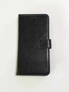 Etui Housse Portefeuille Rabat Noir iPhone 6s Plus - Photo 1 sur 3