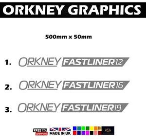 Gráfico de calcomanías ORKNEY Fastliner 19 para barcos, botes y embarcaciones - Imagen 1 de 3