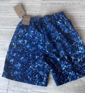 Nike Dri-Fit Shorts Youth Kids Boys Size L White Black Blue FV0275-480 NWT - Picture 1 of 3