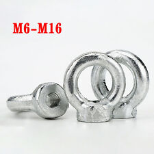 Lifting Eye Nuts - Zinc-plated - Metric M6 M8 M10 M12 M16 - Female Eye Bolts