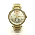 Louis Arden Gold Tone Stainless Steel Quartz Watch
