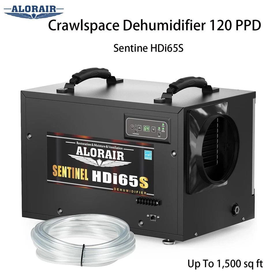 ALORAIR HDi65S CrawlSpace Dehumidifiers 120 PPD Basement Commercial Industry - Image 1 of 4