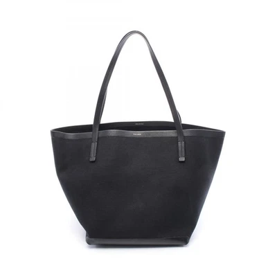 Bolso de Hombro THE ROW PARK TOTE W1272V20L52 Lona Cuero Negro Usado Mujer Foto 1 de 4