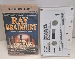 Ray Bradbury Dark They Were & Golden Eyed & The Fox Audio Cassette W/ Interview - Picture 1 of 3
