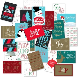 Bulk Christmas Cards - 108 Pack of Assorted Merry Christmas Cards with Envelo... - Picture 1 of 8