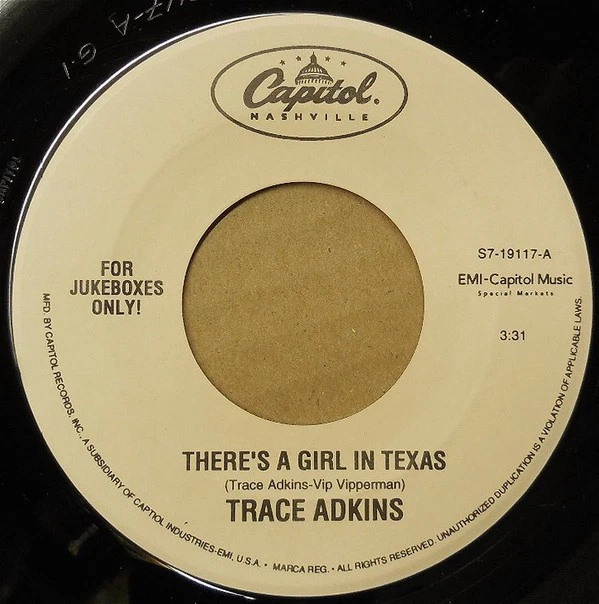 Trace Adkins - There's A Girl In Texas, 7", (Vinyl) - Image 1 of 1