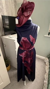 mother of the bride/ groom alanya dress size 16 with matching hatinator wedding - Picture 1 of 17