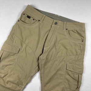Kuhl Hose Herren 34x32 khaki Wandern Outdoor Cargo belüftet Knietaschen leicht - Bild 1 von 17
