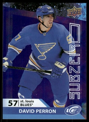 2021-22 Upper Deck Ice #SZ-20 David Perron Sub Zero - Image 1 of 2