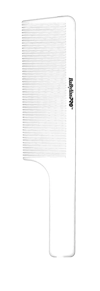Babyliss Pro Barberology Barber Clipper Comb 9″ White #bbckt6wt
