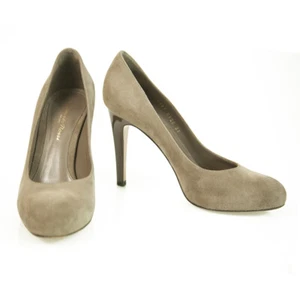 Zapatos de salón Gianvito Rossi de gamuza puntera redonda delgados tacones altos talla 37 - Imagen 1 de 9
