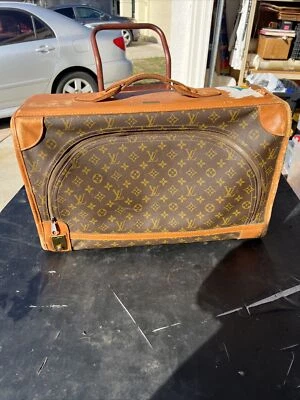 Vintage Louis Vuitton Garment  Suitcase Luggage 20" French Company Authentic - Image 1 of 4