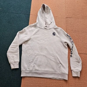 Flecken* Carhartt Hoodie Jugend Large 12/14 schwarz entspannt lila Sweatshirt W9c - Bild 1 von 14