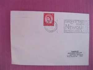 Rare Red 2 1/2d E R Postage Revenue Stamp - Queen Elizabeth ll Newquay - Picture 1 of 1
