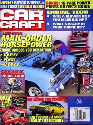 CAR CRAFT MAGAZINE NOVEMBER 1995 - MAIL-ORDER HORSEPOWER - Image 1 of 4