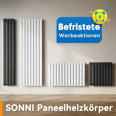 SONNI Design Paneelheizkörper Mittelanschluss Flachheizkörper Badheizkörper - Bild 1 von 4