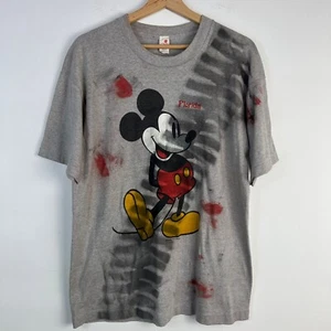 Vintage 80er Disney T-Shirt Herren Large Mickey Mouse FLORIDA Sherry USA Made Screen - Bild 1 von 13