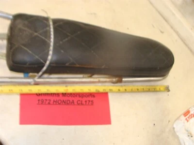 Honda Cl175 CB 175 1972 vintage motocicleta pasajero respaldo Sissy respaldo Foto 1 de 4