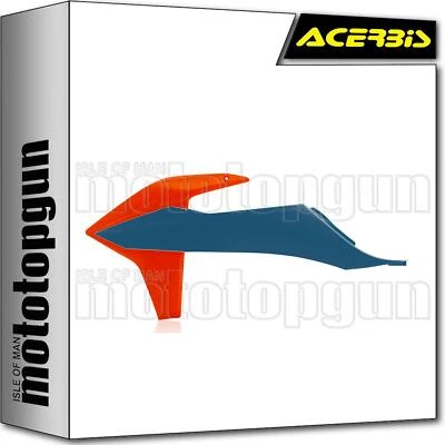 ACERBIS RADIATOR SCOOPS BLU ORANGE KTM EXC 300 TPI 2020 20 2021 21 2022 22 - Image 1 of 3