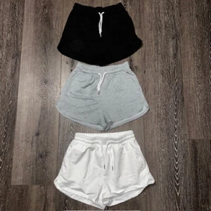 SHEIN lot of 3 Women's Gray Black White Shorts Drawstring Athletic Size 4 Small - Picture 1 of 6