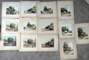 Arthur Ward - Cline & Ward Colored Photographs Lot Of 13 Portland, Maine - Picture 1 of 12
