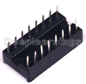 20PCS NEW 16pin DIP IC Socket Adaptor Solder Type Socket Pitch Dual Wipe Contact - Picture 1 of 4