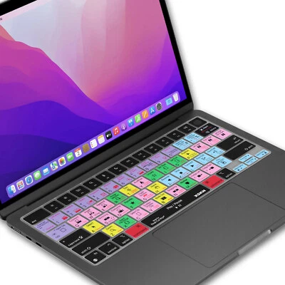 Cubierta de teclado XSKN Final Cut Pro atajos para Macbook Air 13.6/15.3 M2 M3 M4 Foto 1 de 4