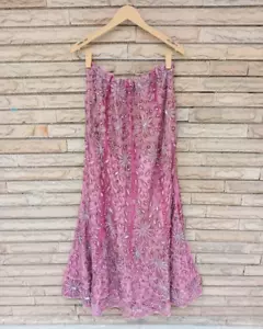 Indianerrock Lehenga Frau Hochzeitskleid Vintage bestickter Rock VSS1014 - Bild 1 von 6