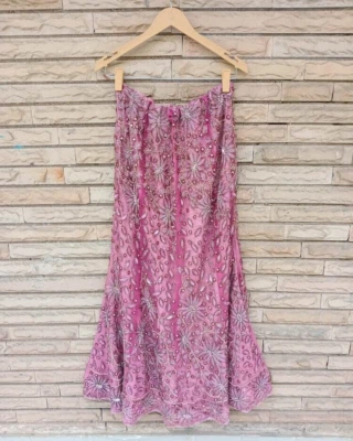 Falda India Lehenga Mujer Vestido de Boda Vintage Falda Bordada VSS1014 Foto 1 de 4