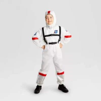 Kids Unisex NASA Astronaut Halloween Costume Jumpsuit & Headpiece - Small #5585 - Image 1 of 4