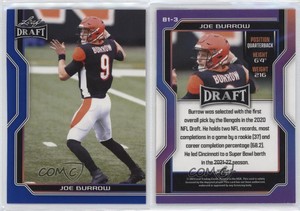 2023 Leaf Draft V1 Blue Joe Burrow #B1-3