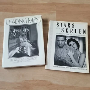 Leading Men + Stars of the screen By Julie and Brody Welch 2 book LOT FREE SHIP - Picture 1 of 7