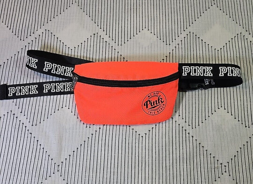 Victoria’s Secret PINK Belt Bag Fanny Pack Neon Pink & Black One Size ...