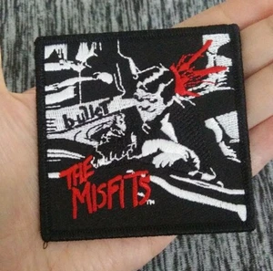 The Misfits Patch Bullet Cover Embroidered Iron On Band Patch - Picture 1 of 5
