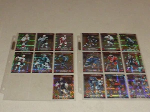 LOTE DE 16 TARJETAS HOCKEY 2003-2004 BOWMAN CROMO X-FRACTOR REFRACTOR LE 150 SUNDIN NHL - Imagen 1 de 16