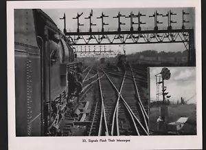 OPC Lok & Bahnhof Signale 8 1/2x11 s/w Druck - Bild 1 von 1