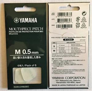 NEW Yamaha Clear 0.5mm Mouthpiece Patch 6/pack YAC MPPA3M5 - Picture 1 of 1