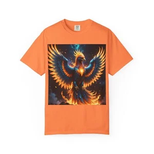 Phoenix Fire Unisex T-shirt, Bohemian Style, Gift for Nature Lovers, Graphic - Picture 1 of 33