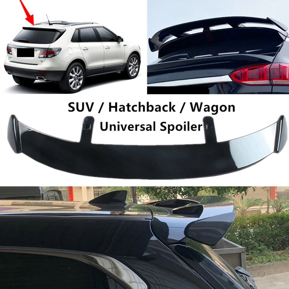 Universal Fit For Saab 9-4X 2011 Rear Tailgate Roof Spoiler Roofline Black Trim Foto 1 de 4