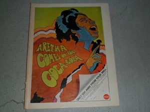 Aretha Franklin Coca-Cola 1968 color anuncio artículo/anuncio - Imagen 1 de 1