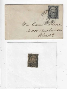 Scott #73 used stamp and cover - Picture 1 of 2