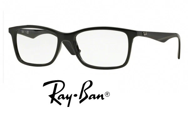 Ray-ban Montatura Occhiali 7047 2000 Nero Uomo 54mm