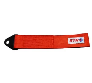 STR 3000kg Car Tow Hook Strap Loop Rally Competition Drift Touring - Orange - Picture 1 of 1
