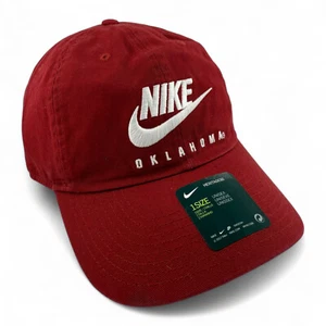 Nike University of Oklahoma Sooners NCAA Team Heritage86 Adjustable Dad Hat Cap - Picture 1 of 6