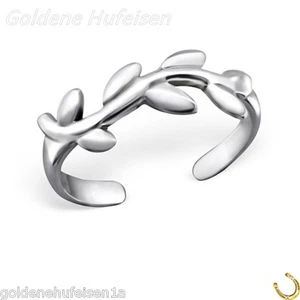 ZEHENRING Blätter 925 Echt Silber Zehring Top Geschenkidee / 312 - Bild 1 von 1